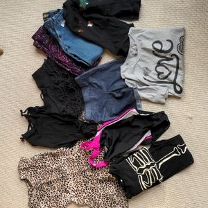 Lot of girl clothes. All clothes are 7, 7-8, or 8.